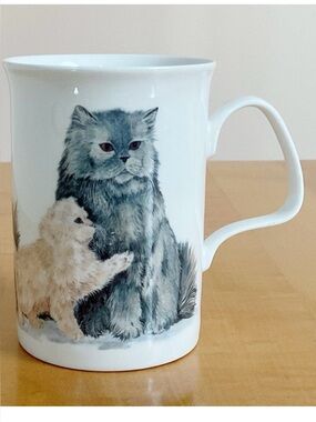 Roy Kirkham Cat Lovers Bone China Tea Coffee Mug England 1989 Vintage